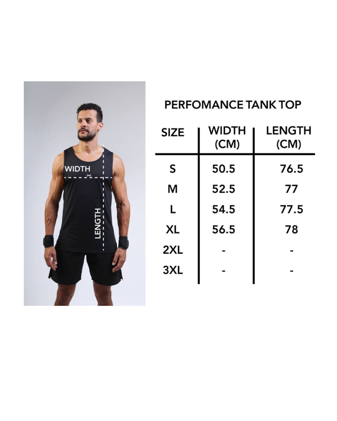 Performance TANK TOP Black